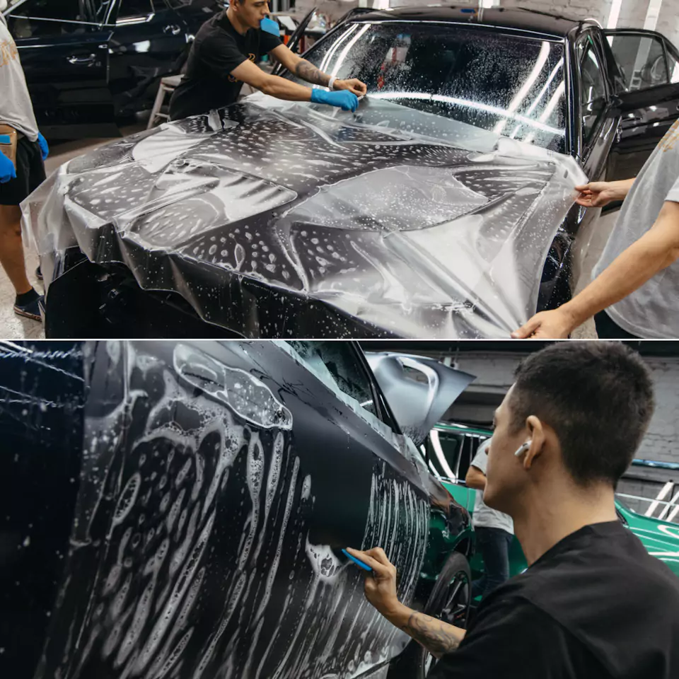 Обновленный Chrysler 300C! Кузовной ремонт и полный окрас кузова, оклейка матовым полиуретаном, комплексная шумоизоляция и сабвуферное звено, плановое ТО